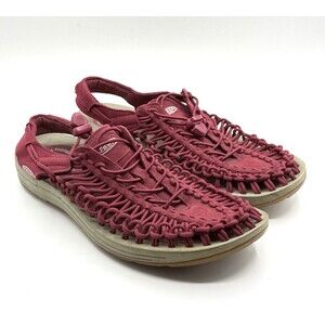 Keen Uneek Sport Sandals Trails Nylon Outdoor Comfort Womens Size 11 Maroon
